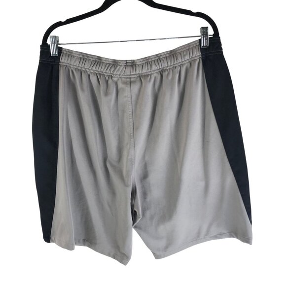 Reebok Mens Gray & Black Athletic Basketball Shorts Drawstring Size XXL - Picture 2 of 4